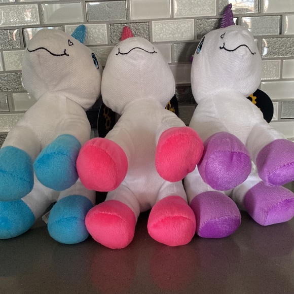 ๐ฆ Standing Unicorn Plush Stuffed Animal Bundle / 7โ - Pink, Blue, Purple - Picture 5 of 16